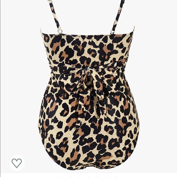 Women’s leopard one piece bathing suit - Picture 2 of 6